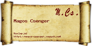 Magos Csenger névjegykártya
